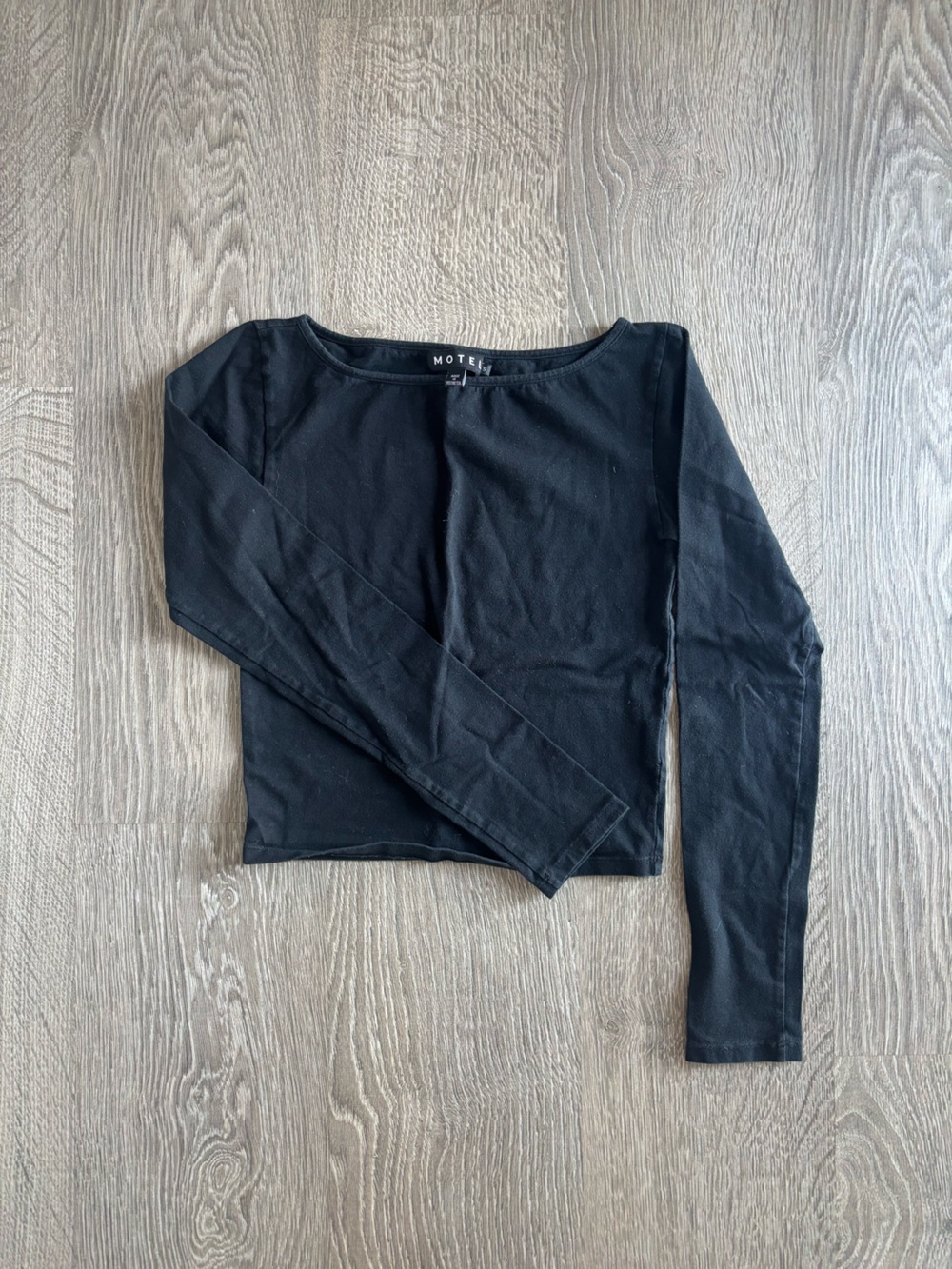 Motel Rocks Black Long Sleeve Top